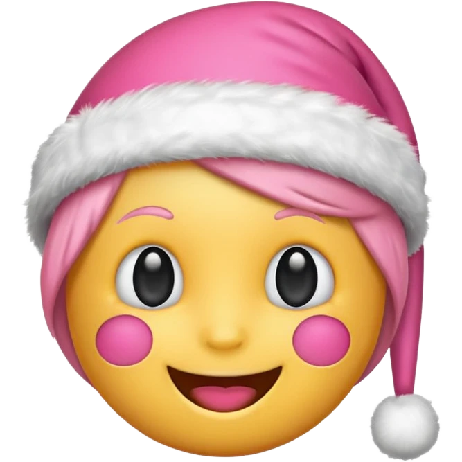 Chrismas cute pink emojis emoji