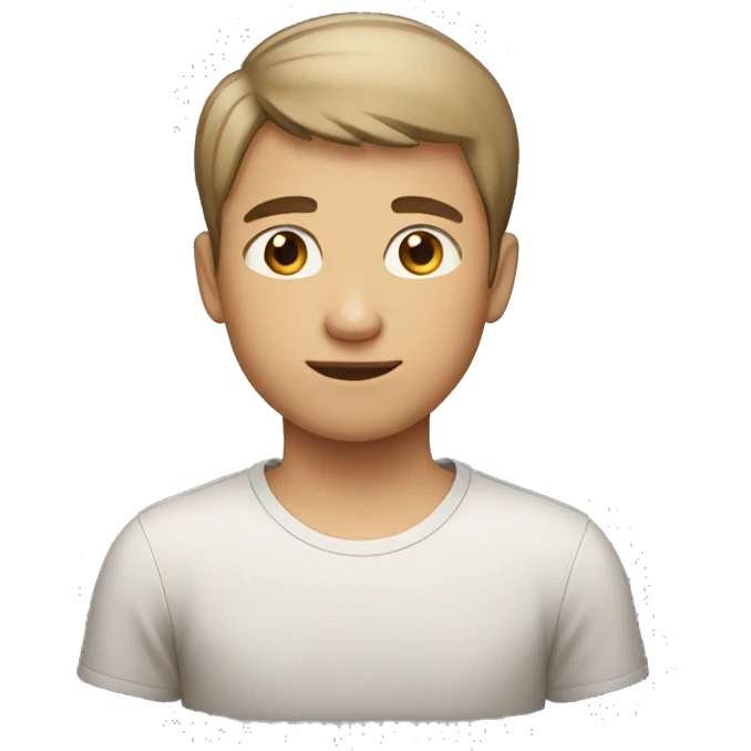 A boy with short hairs   emoji