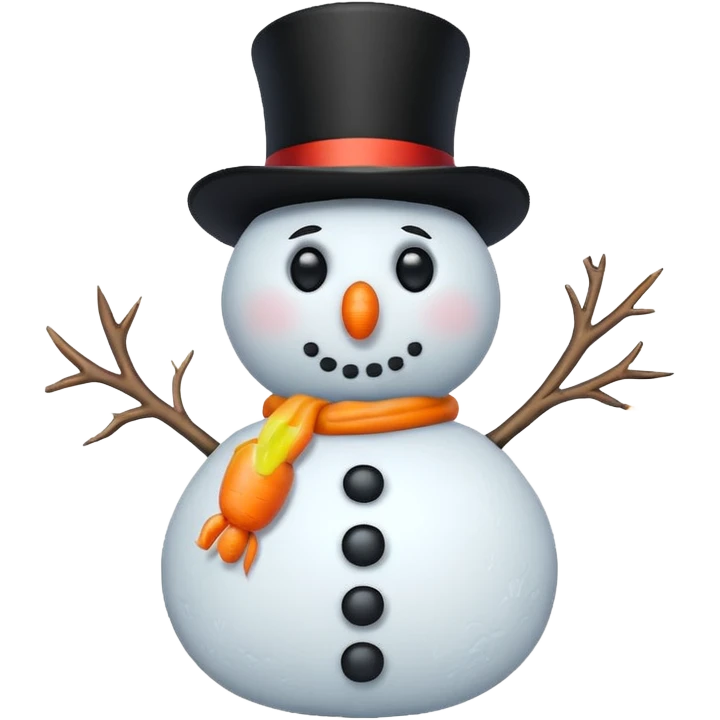 frozen snowman emoji