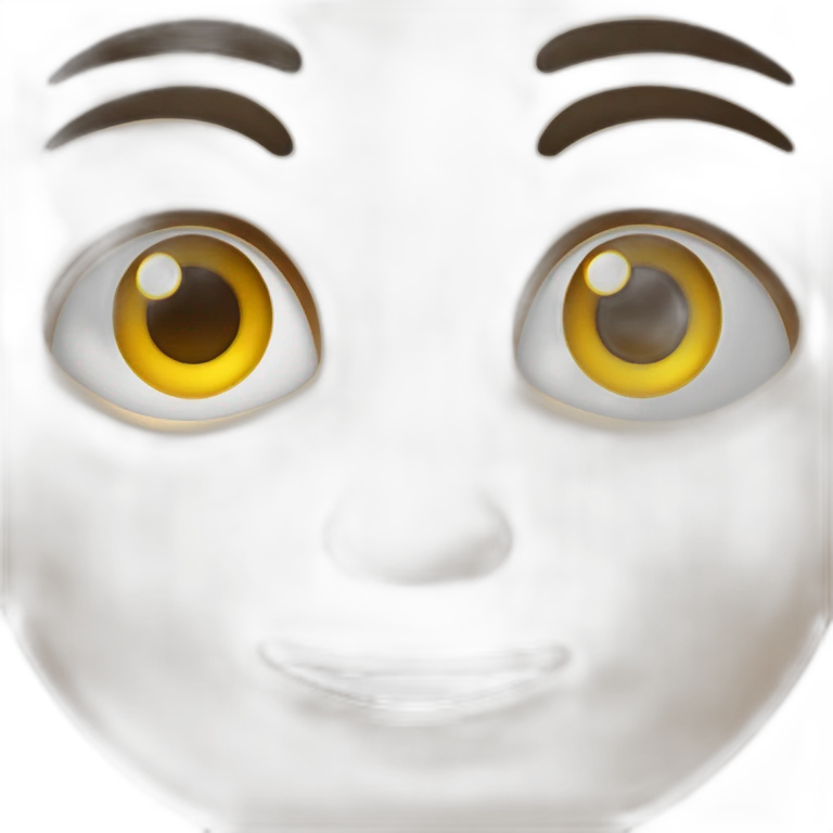 Visage gros yeux emoji
