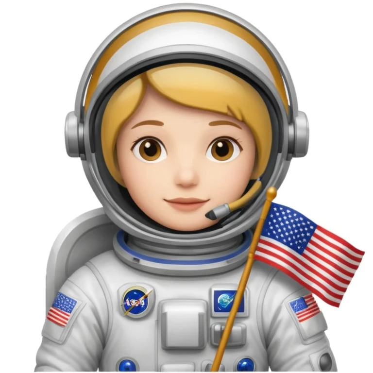 astronaut us flag emoji