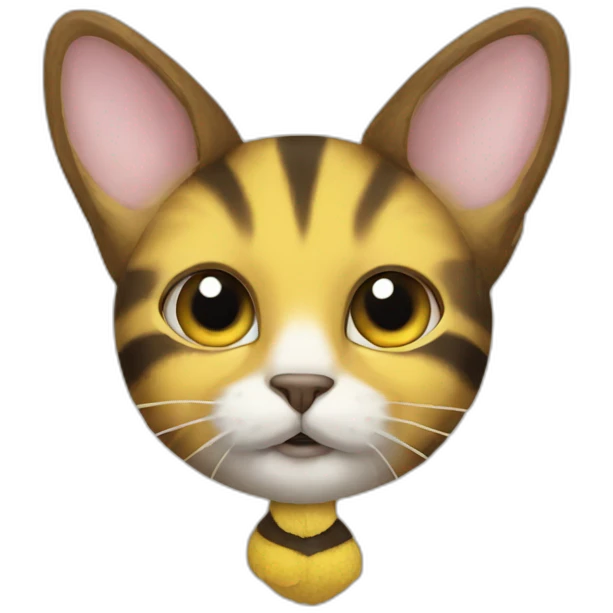 Bee cat emoji