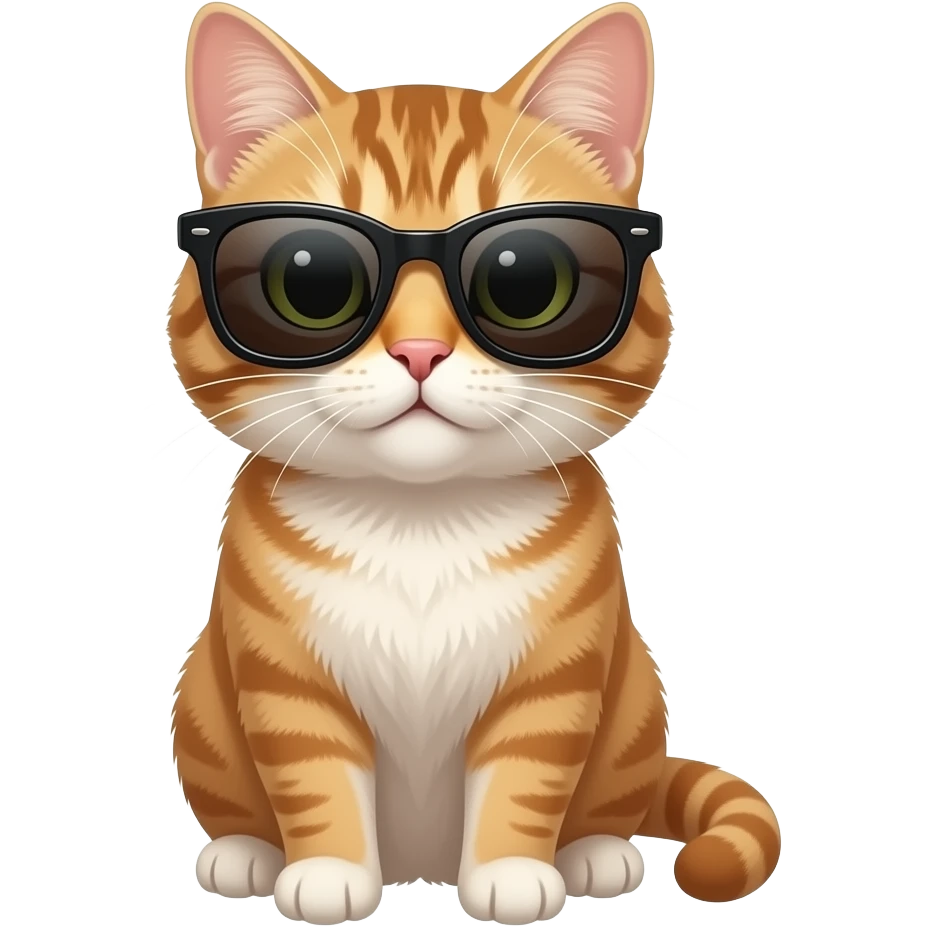 Cat wearing sunglasses emoji