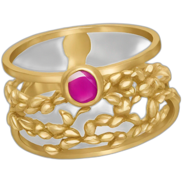 avec une bague emoji