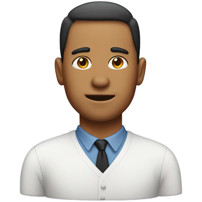 A man with mayo on his face emoji