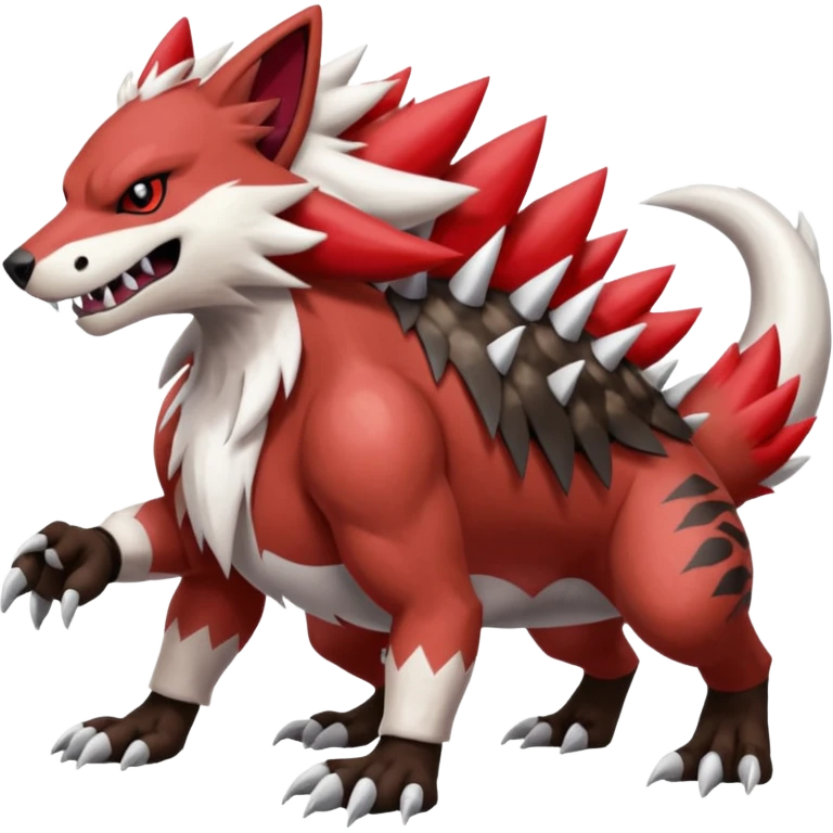 Lycanroc-Zigzagoon-Zangoose-Obstagoon-Groudon-fusion emoji