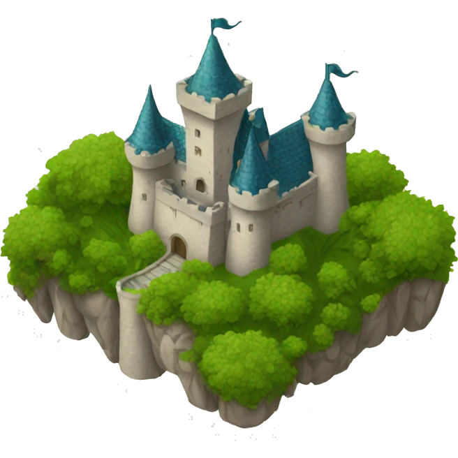castle with vegetation emoji
