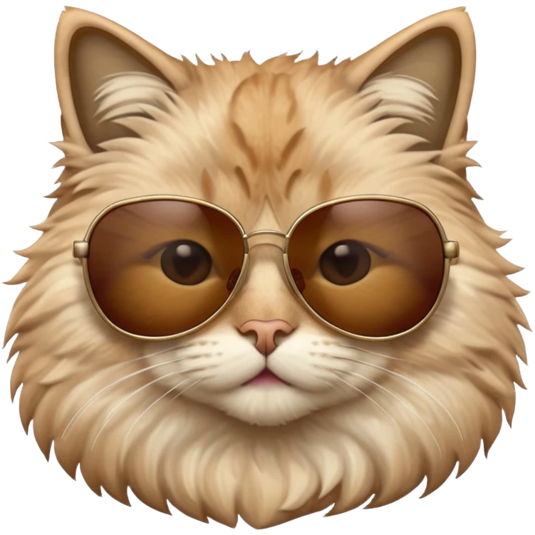 Cat wearing sunglasses mashallah 🥰 emoji