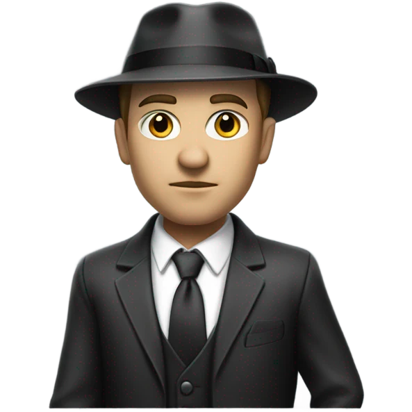White male gangster emoji