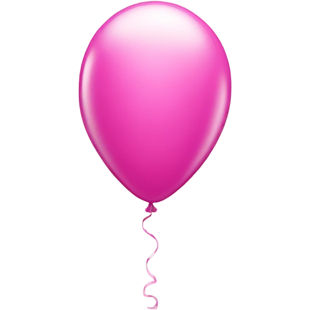 shiny pink balloon number 1 emoji