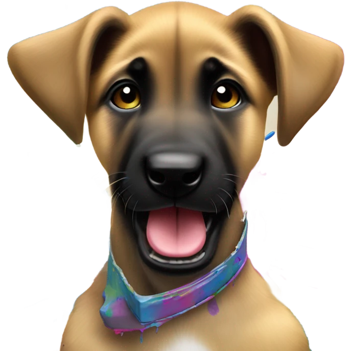 malinois puppy artist emoji