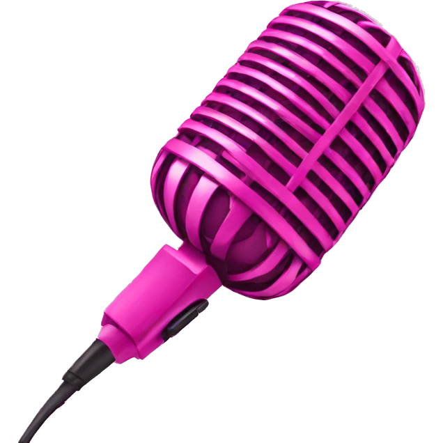 pink microphone emoji