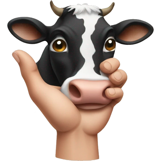 cow hands emoji
