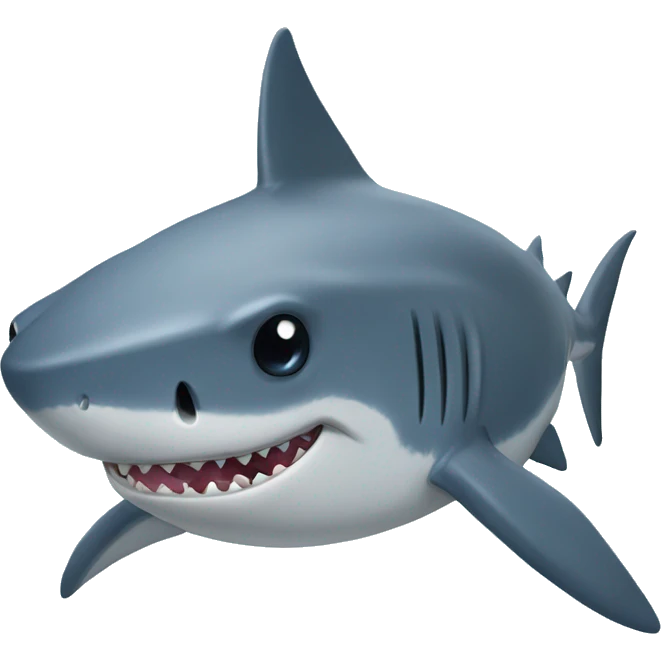 Shark with stars in eyes emoji