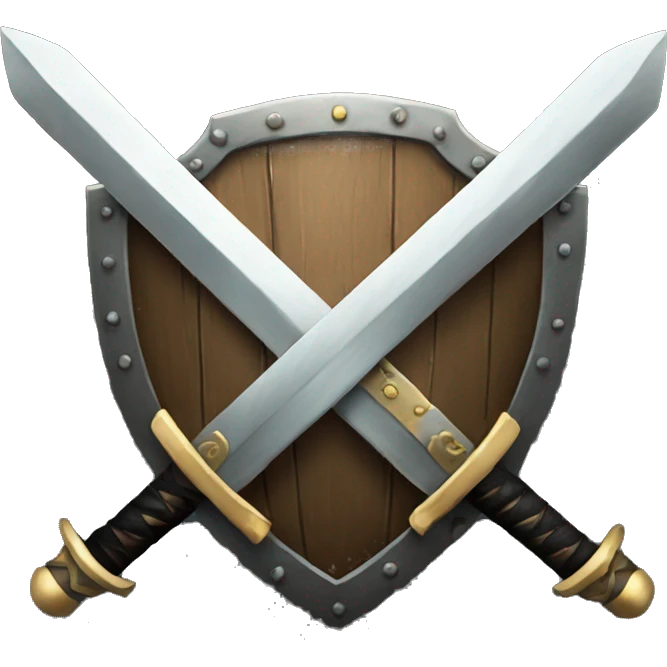 cross swords and shield emoji