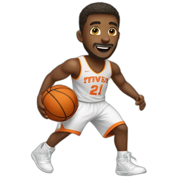 Guy playing basketball emoji