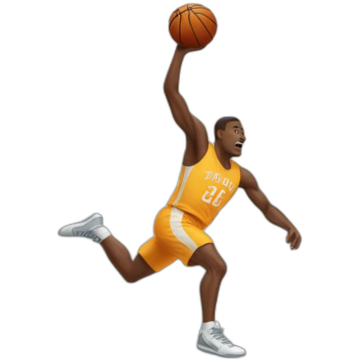 basketball player high jump emoji