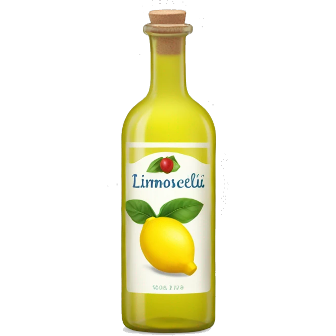 Limoncello bottle  emoji