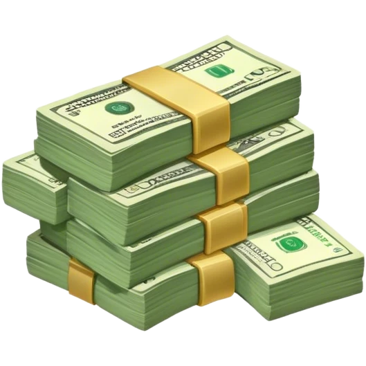 small stack of cash emoji