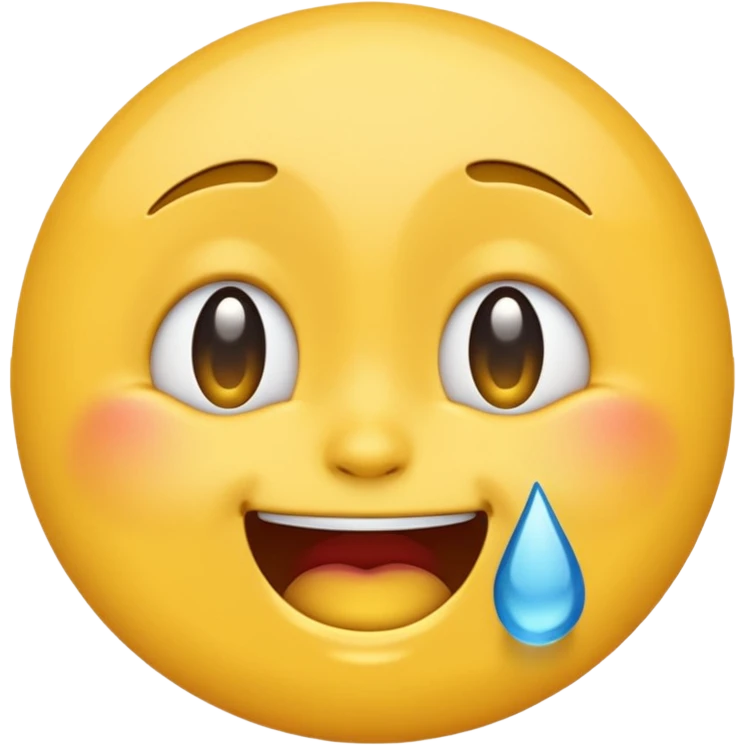 An emoji that is crying and laughing emoji