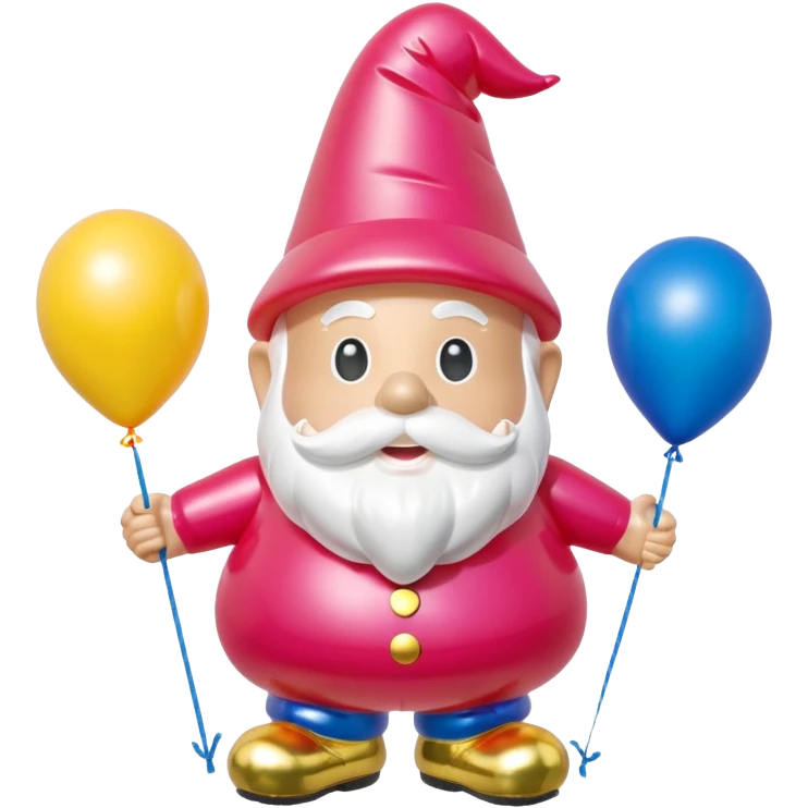   jeff koons style SPAM garden gnome inflatable balloon art emoji