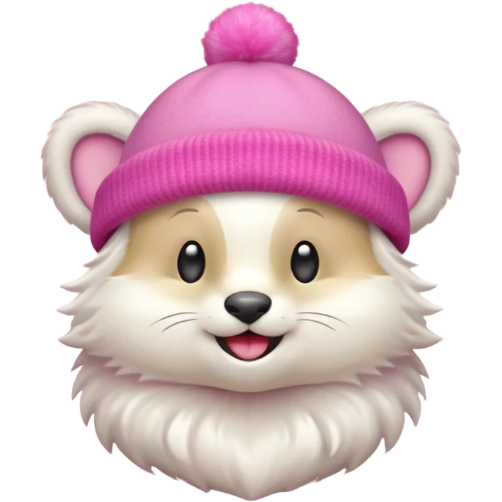 animal with pink hat emoji