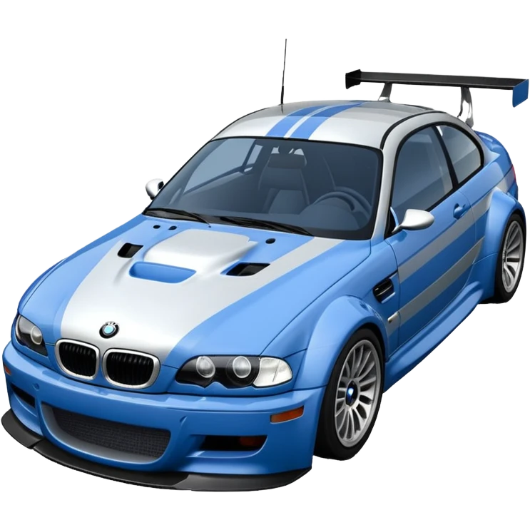 BMW M3 GT R E46 NEED FOR SPEED MOST WANTED'TAKI MAVI GÜMÜŞ resimdekini yap emoji