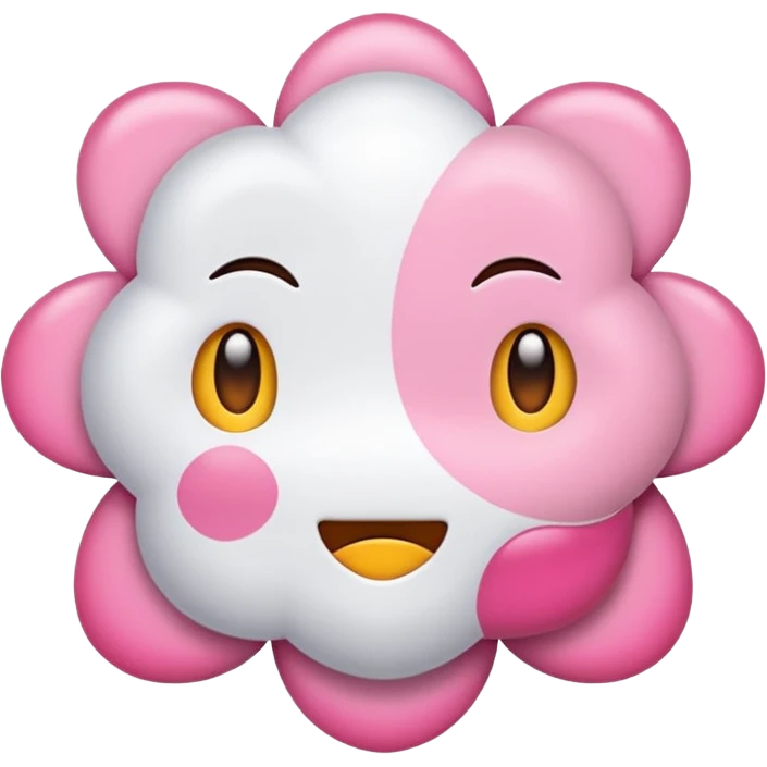 桃とクローバー emoji