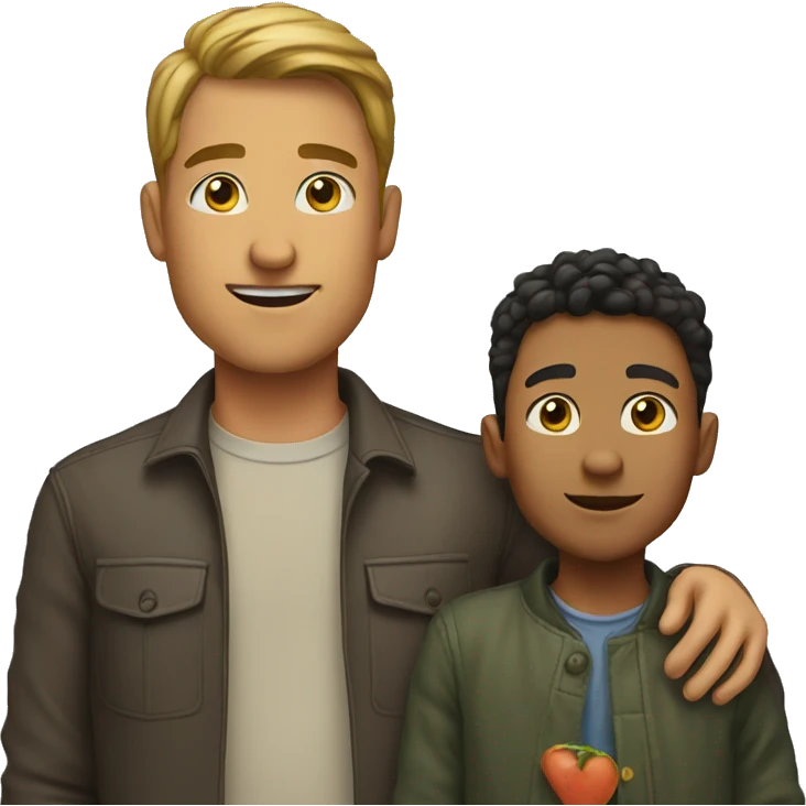 Son and father emoji