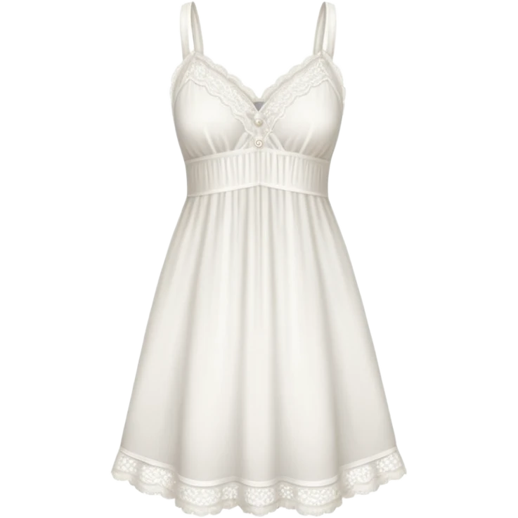 delicate white chemise emoji
