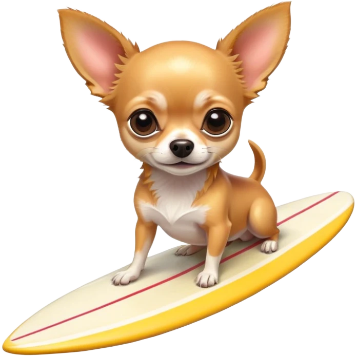 Chihuahua Surfing ￼ emoji