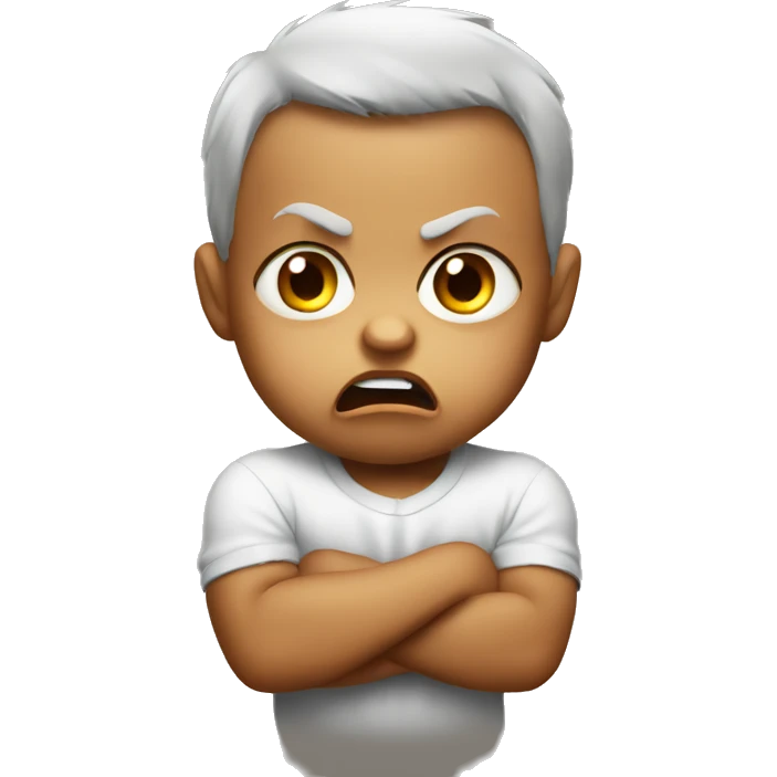 Angry baby emoji