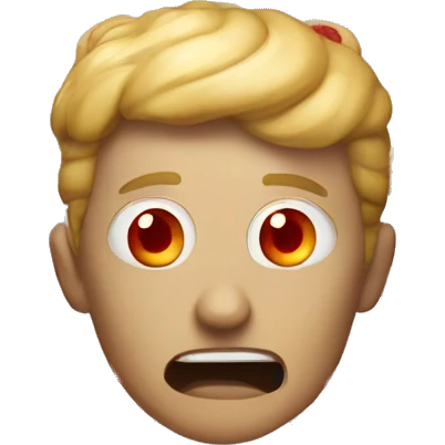 homelander with red light eyes but he is eating a bread emoji