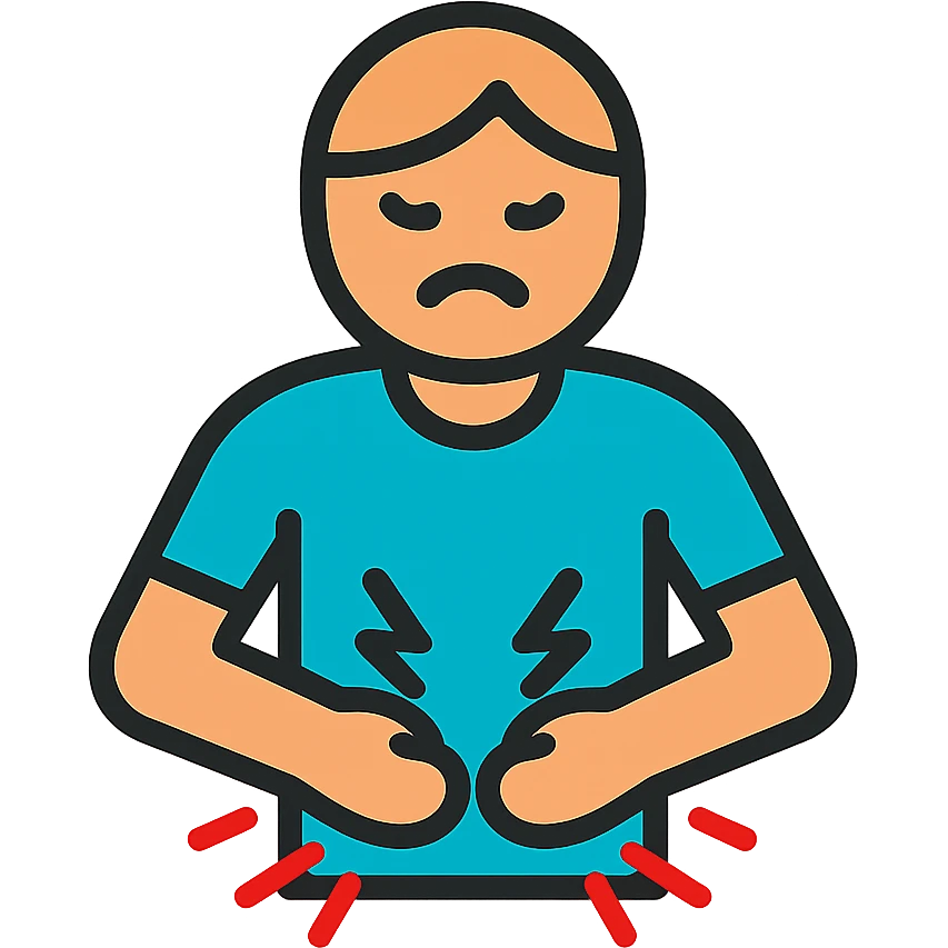 a person with stomach ache emoji
