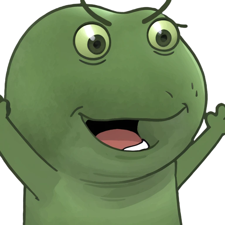 Cute anime style chibi male character with dark aesthetic with arms open wide  emoji