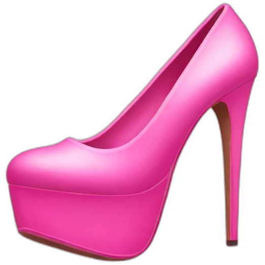 Pink platform High heels emoji