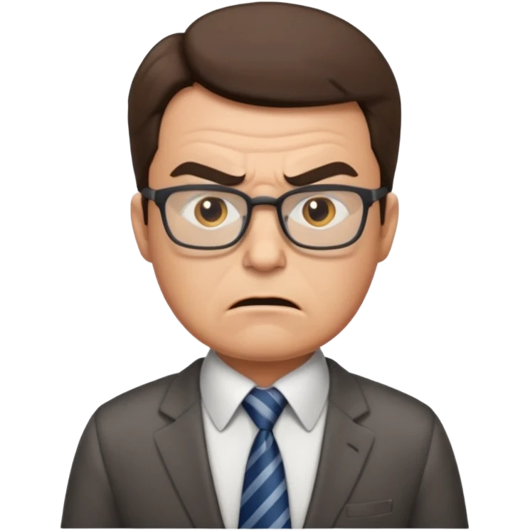 an angry office worker emoji