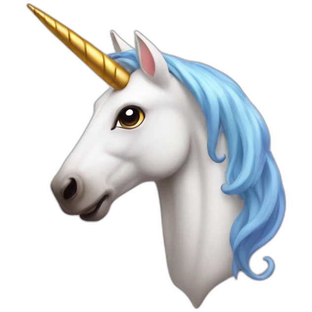 unicorn with a sausage horn emoji