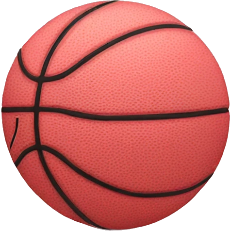 Pink basketball  emoji