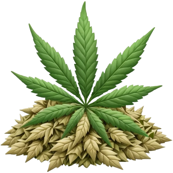 white color marijuana emoji