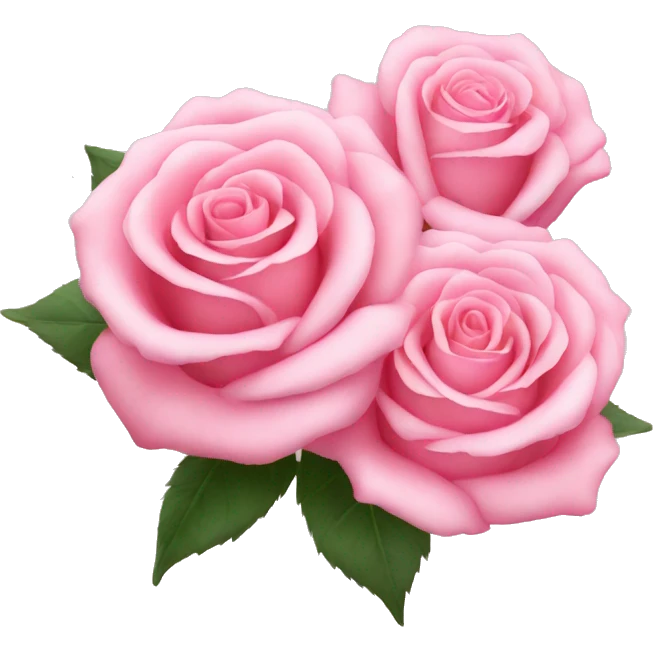 baby pink roses emoji