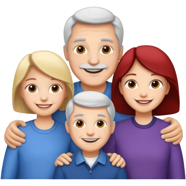 Papa with family emoji