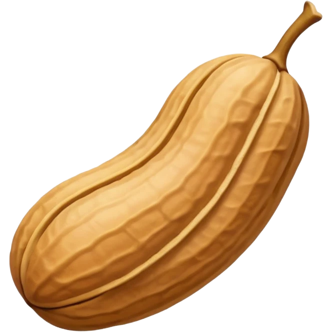 a Peanut with detail (no face) emoji