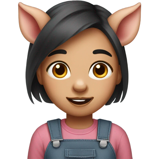 Girl pig emoji