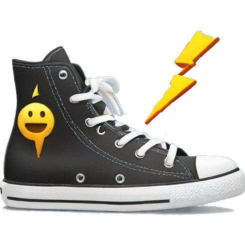 shoes with lightning bolts emoji