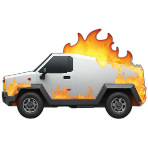 flaming cybertruck emoji