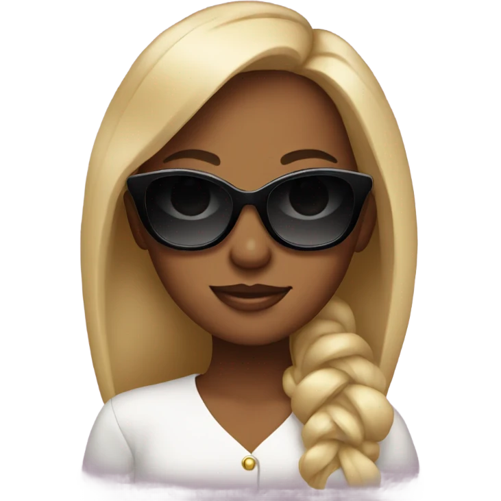 Rich girl with sunglasses  emoji