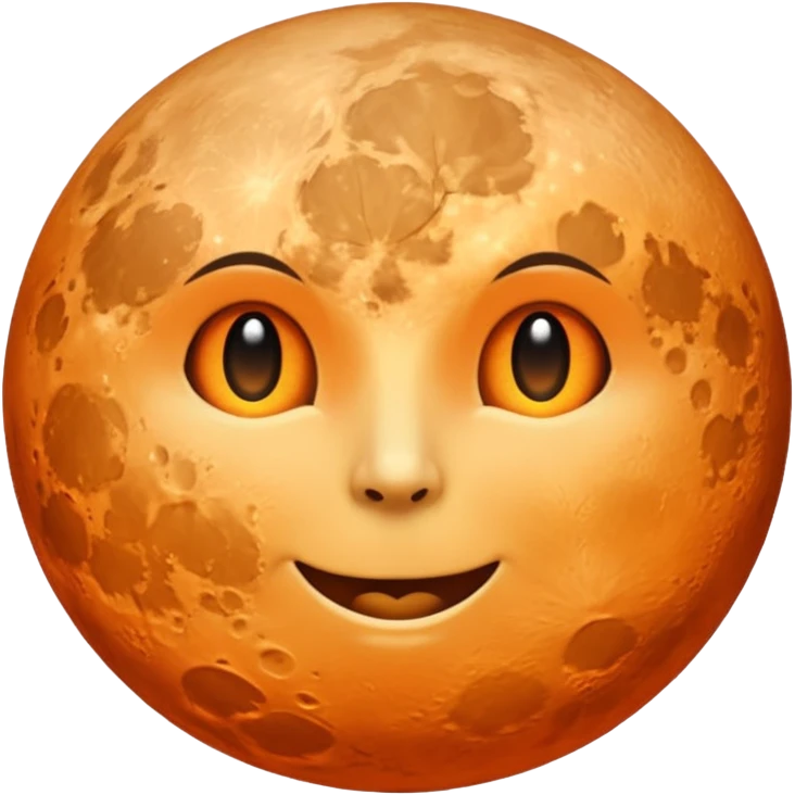 full moon emoji colored in #fb8275 emoji