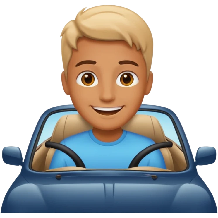 du monde dans une voiture emoji