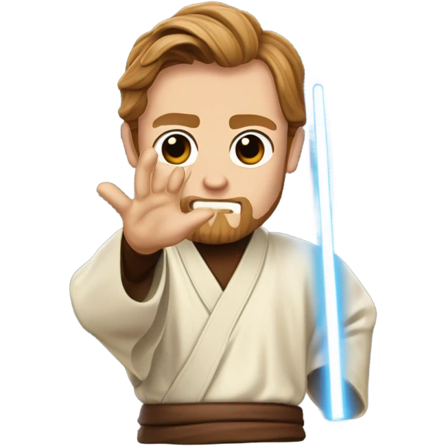 Obi-Wan Kenobi slapping Anakin Skywalker emoji